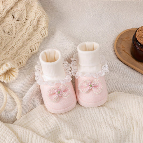 Quilted Bow Knot Sock Boots