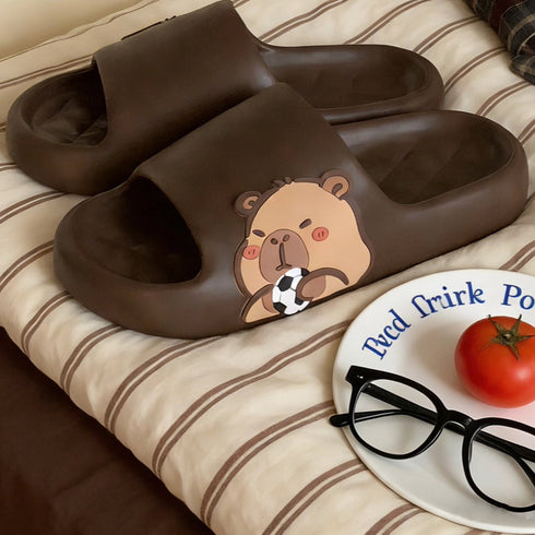 Capybara Soccer Star Soft Slides