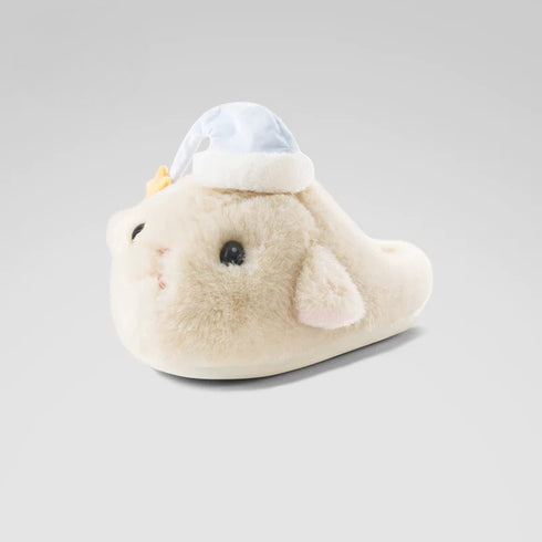 Sleepy Lamb Nightcap Plush Slippers