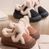 Plush Bow Loop Home Slippers