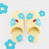 Tufted Flower Soft House Slippers