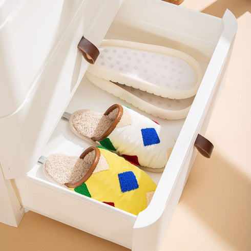 Puffy Geo Patch Indoor Slippers