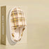 Retro Plaid Chunky Platform Slippers