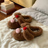Cherry Piglet Plush House Slippers