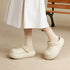 Puffy Bread Platform Fleece Clogs
