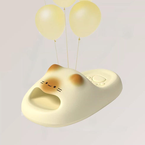 Meow Face Bubble Chunky Slides