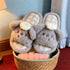 Chef Koala Plaid Fluffy Slippers
