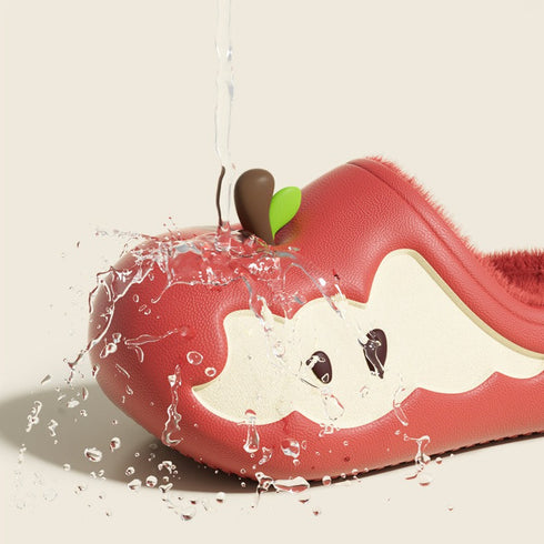 Apple Core Plush Clogs