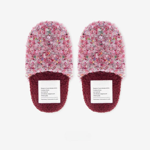 Confetti Boucle Fleece Mule Slippers