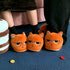 Grumpy Cat Face Plush Slippers
