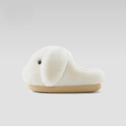 Wobbly Bunny Ear Plush Slippers