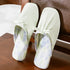 Silky Bow Pointed Home Slippers