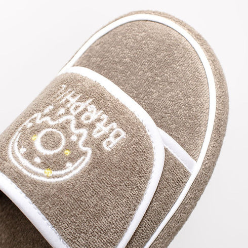 Chunky Terry Cloth Platform Slides