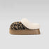 Chunky Burger Plush Platform Slippers