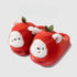 Cartoon Apple Puppy Plush Slippers