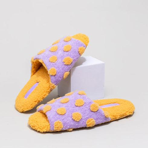 Puffy Dot Lounge Slippers