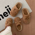 Bear Ears Plush House Slippers