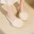 Pompom Plush Ballet Slippers