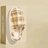 Retro Plaid Chunky Platform Slippers