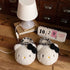 Bow Accent Leopard Plush Slippers