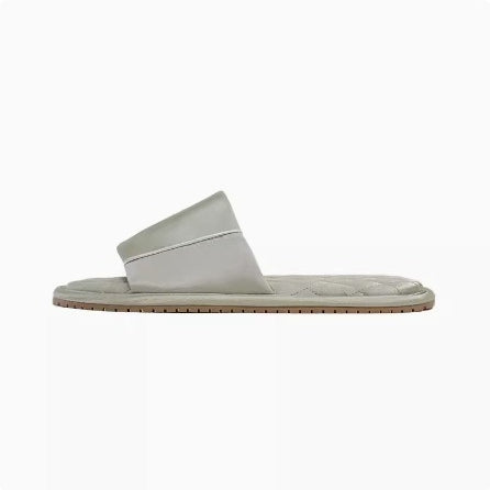 Satin Band Quilted Comfort Slides