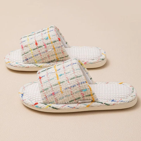 Breezy Woven Texture Indoor Slides