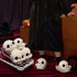 Spooky Halloween Skull Plush Slippers