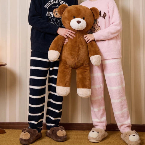 Teddy Bear Plush House Slippers