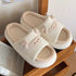 Sheep Patch Linen Comfort Slides