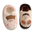 Playful Cartoon Couple Plush Slippers