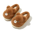 Fuzzy Bear Face House Slippers