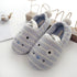 Striped Puppy Ears Cozy Slippers