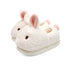 Fluffy Bunny Ear Platform Slippers