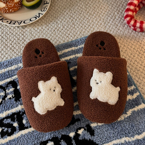 Pup Patch Sherpa Home Slippers