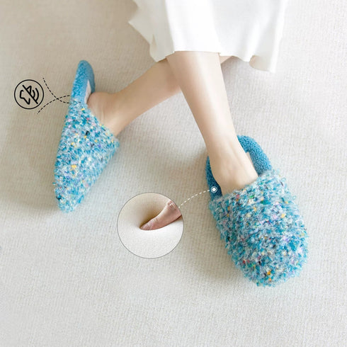 Confetti Boucle Fleece Mule Slippers