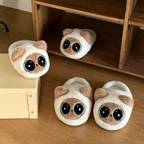 Big Eye Siamese Cat Slippers