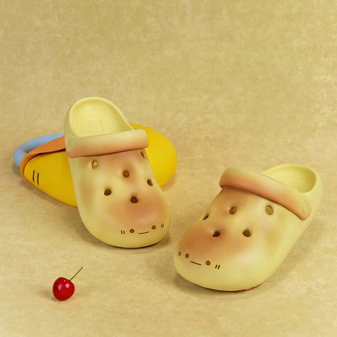 Toasted Potato Face Platform Clogs
