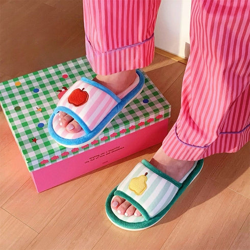 Fruit Patch Striped Home Slides