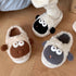 Googly Eye Sheep Fuzzy Slippers