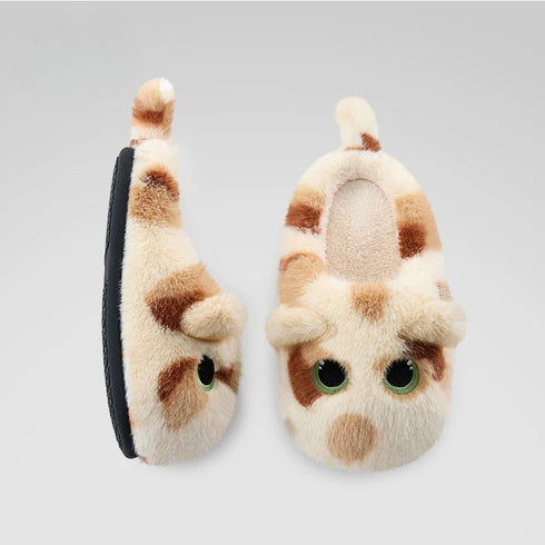 Plush Cat Tail House Slippers
