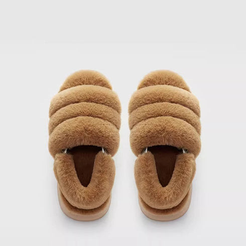 Chunky Puffy Cloud Slingback Slippers