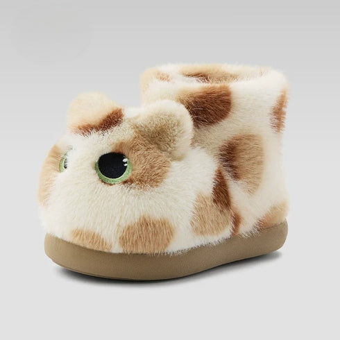 Plump Cat Ankle Plush Slippers