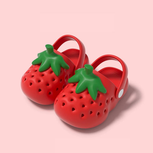 Strawberry Design Summer Toddler Clogs