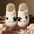 Fuzzy Sheep Applique Indoor Slippers