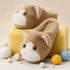 Playful Cat Face Plush Slippers