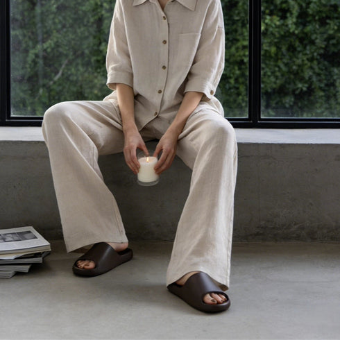 Soft Hollow Sole Shower Slides