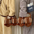 Smiling Croissant Plush House Slippers