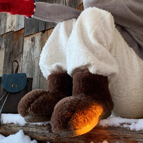 Chunky Paw Plush Snow Boots