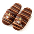 Striped Bear Terry Home Slippers