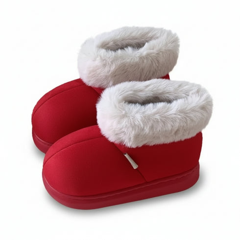 Cozy Plush Cuff Ankle Boots